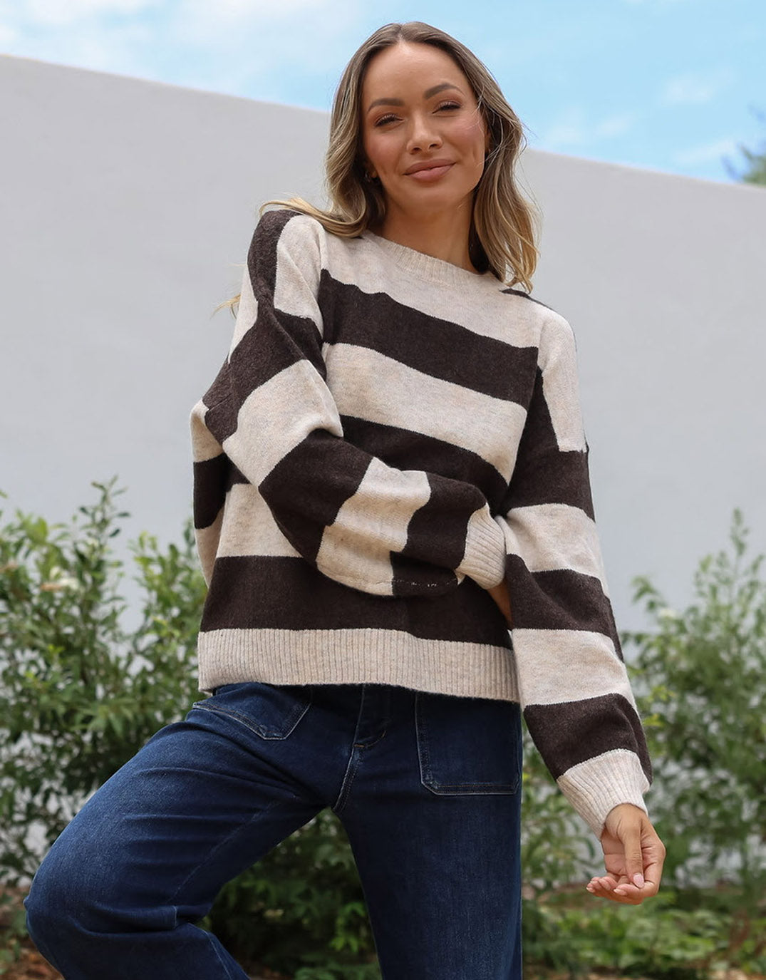 132-fashion-frankie-knit-choco-natural-stripe-womens-clothing
