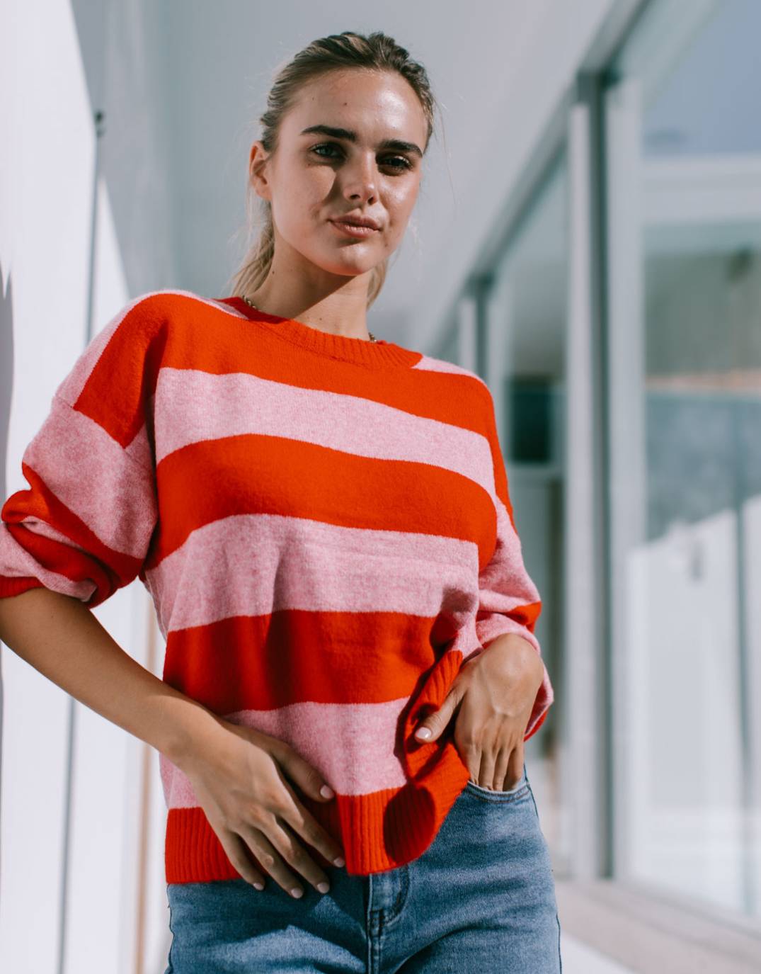 132-fashion-frankie-stripe-knit-red-pink-womens-clothing