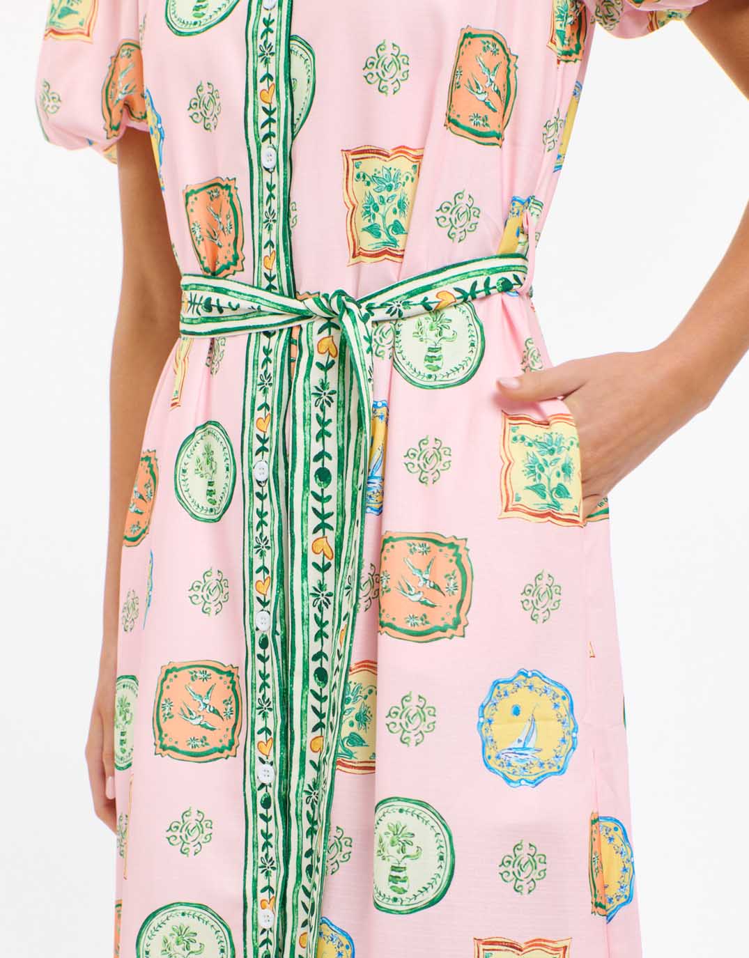 365-days-bellezza-dress-pink-print-womens-clothing