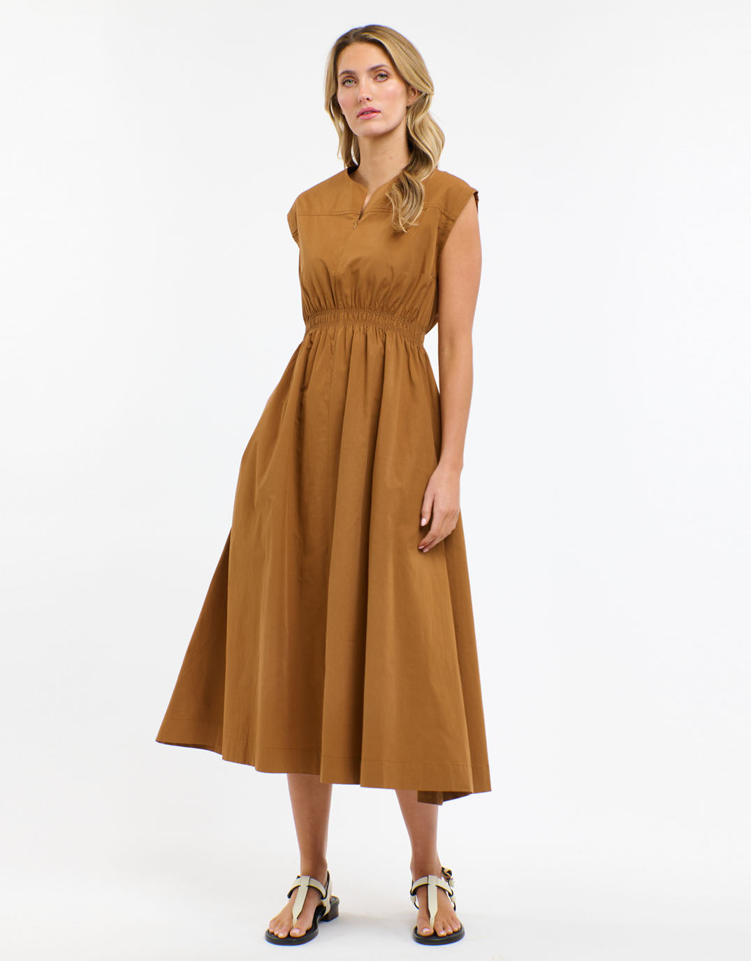 365-days-cooper-cotton-dress-butterscotch-womens-clothing