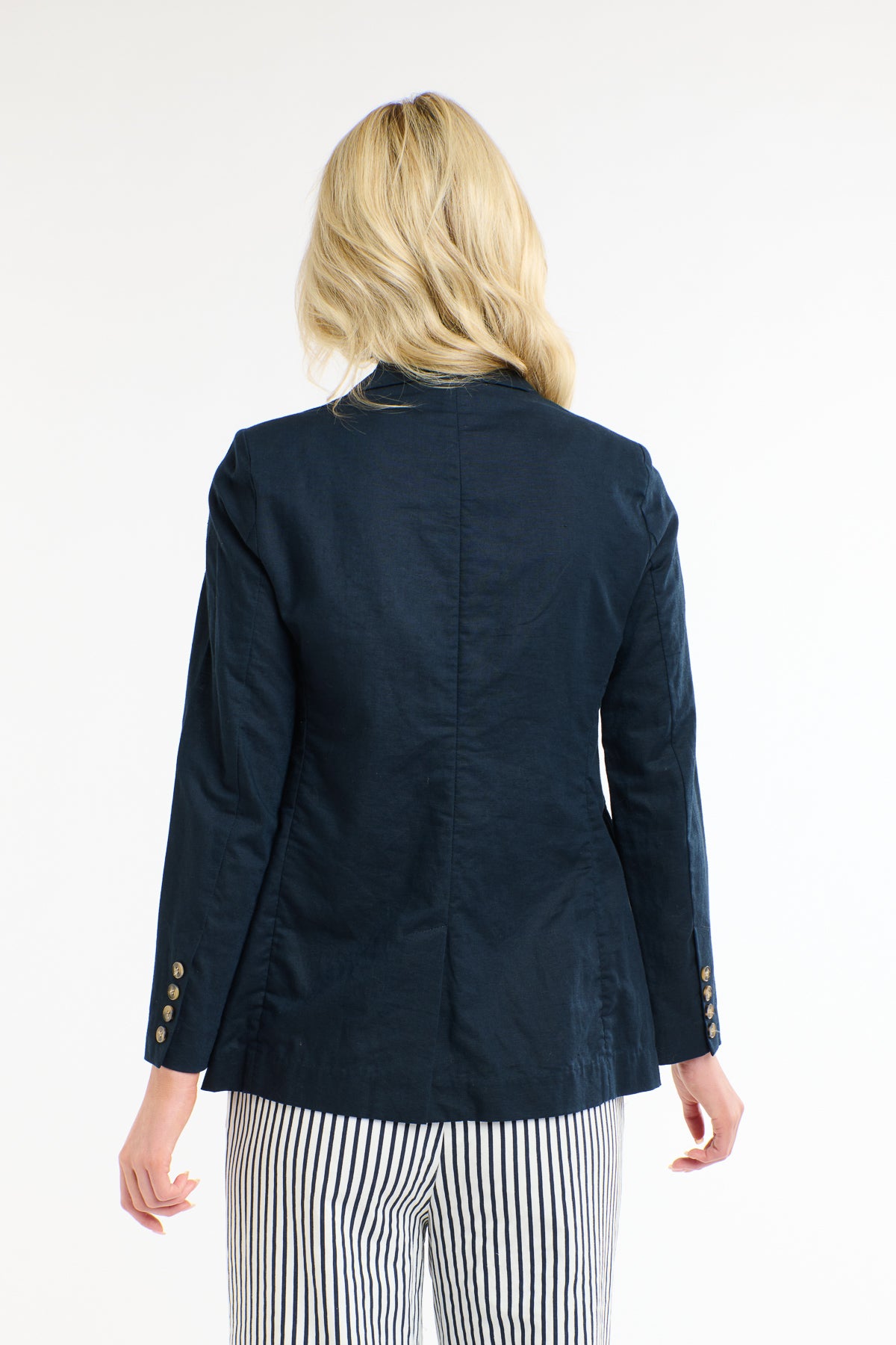 Portofino Linen Blazer - Navy