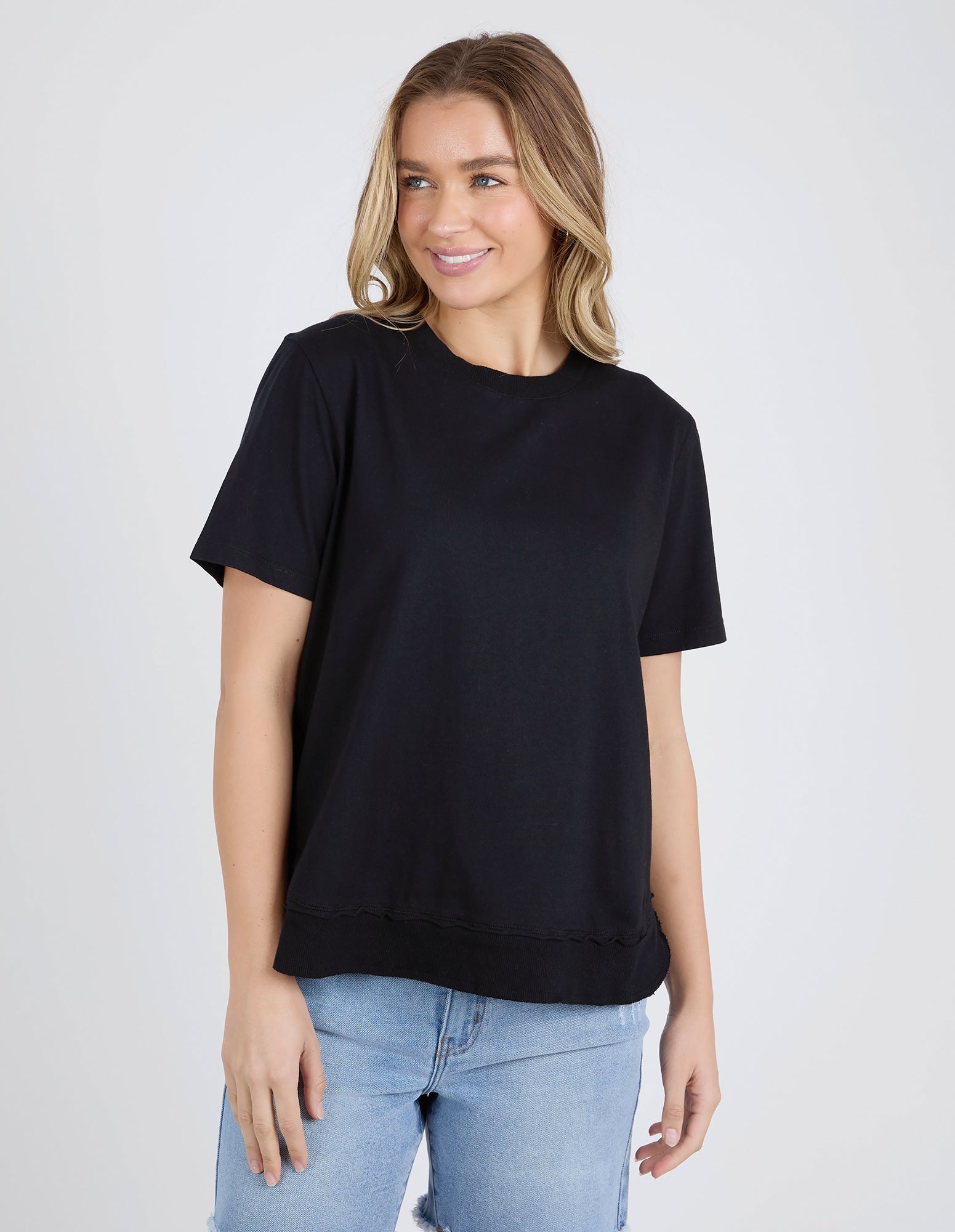 Farrah Short Sleeve Tee - Black