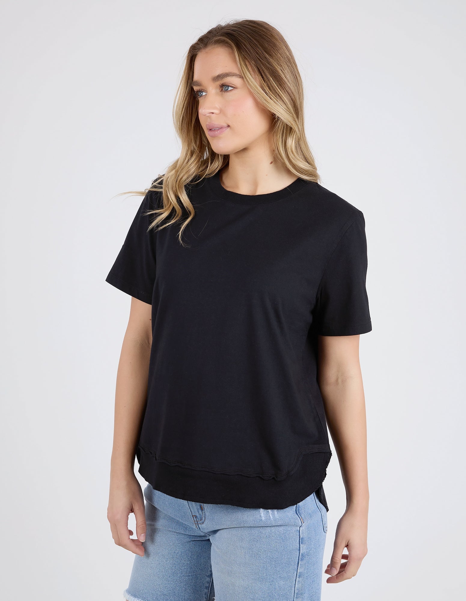 Farrah Short Sleeve Tee - Black