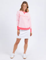 Simplified Stripe Crew - Neon Pink