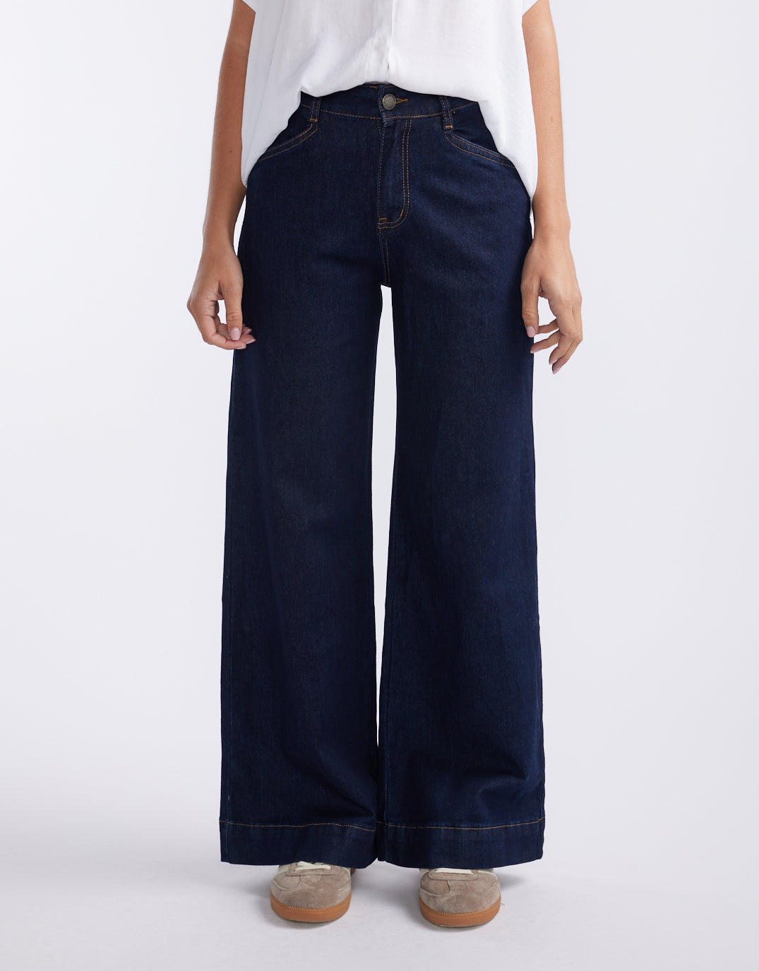 Ellery Stretch Straight Leg Jeans - Indigo Wash