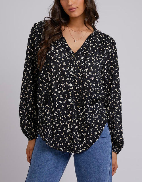 All About Eve - Lily Floral Shirt - Print - paulaglazebrook Tops
