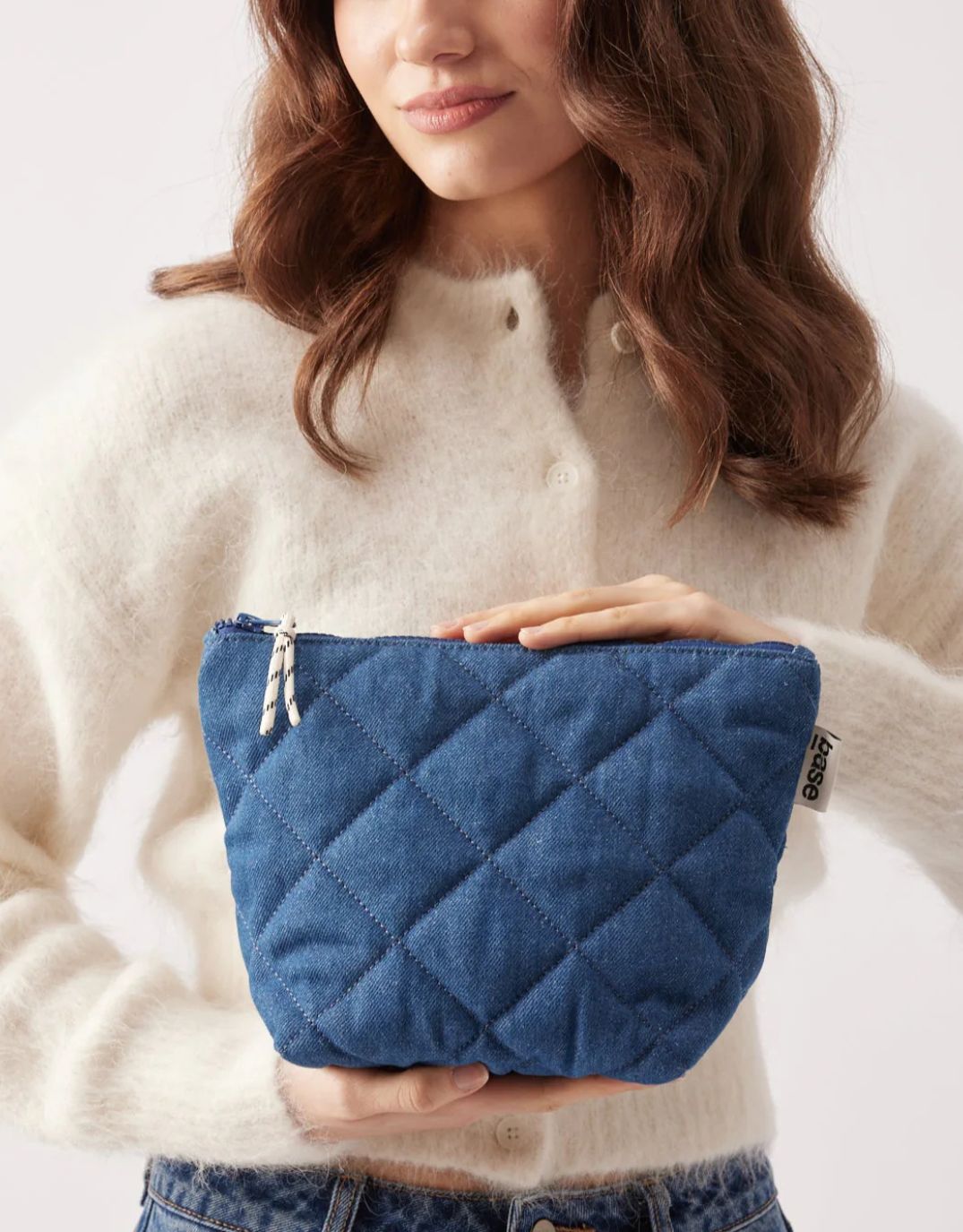 Cos Base Denim Pouch - Indigo