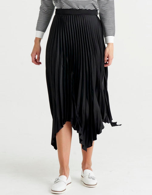 Betty Basics - Louis Pleated Skirt - Black - paulaglazebrook Skirts