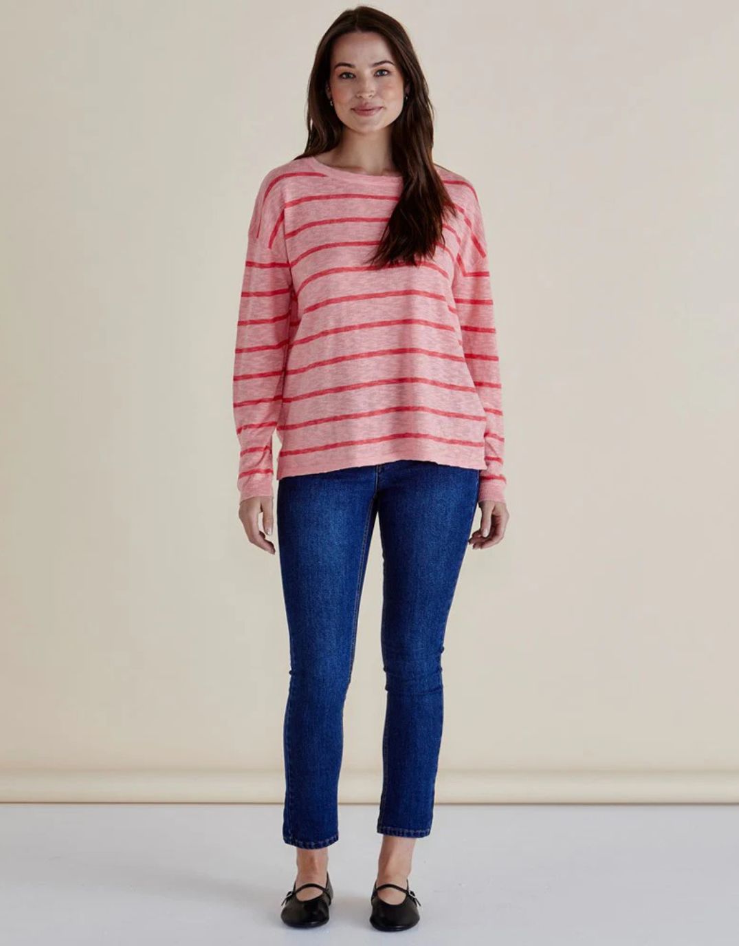 betty-basics-natasha-knit-top-pink-stripe-womens-clothing
