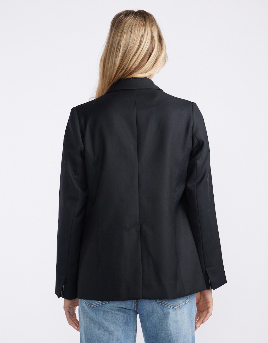 Classic Wool Blazer - Black