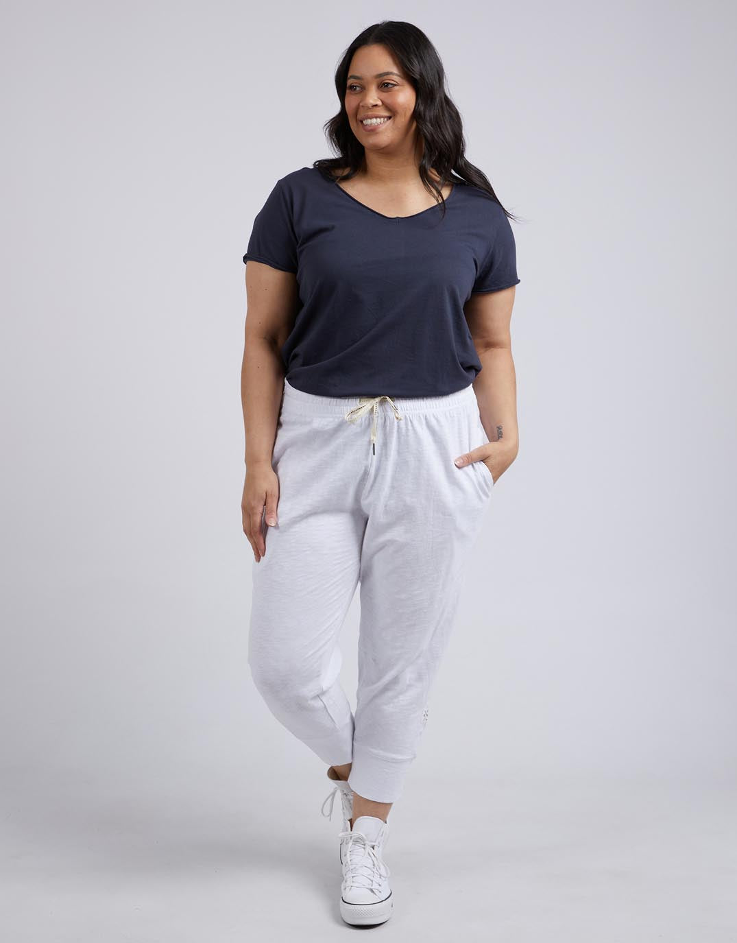 3/4 Brunch Pants - White