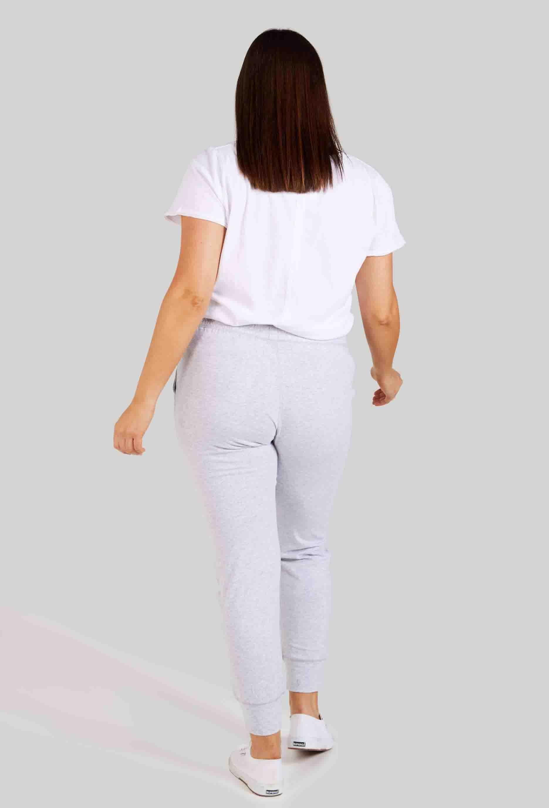 Elm - 3/4 Brunch Pants - Grey Marle - White & Co Living Pants