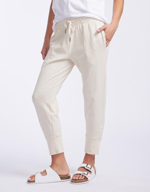 Elm - 3/4 Brunch Pants - Natural - paulaglazebrook Pants