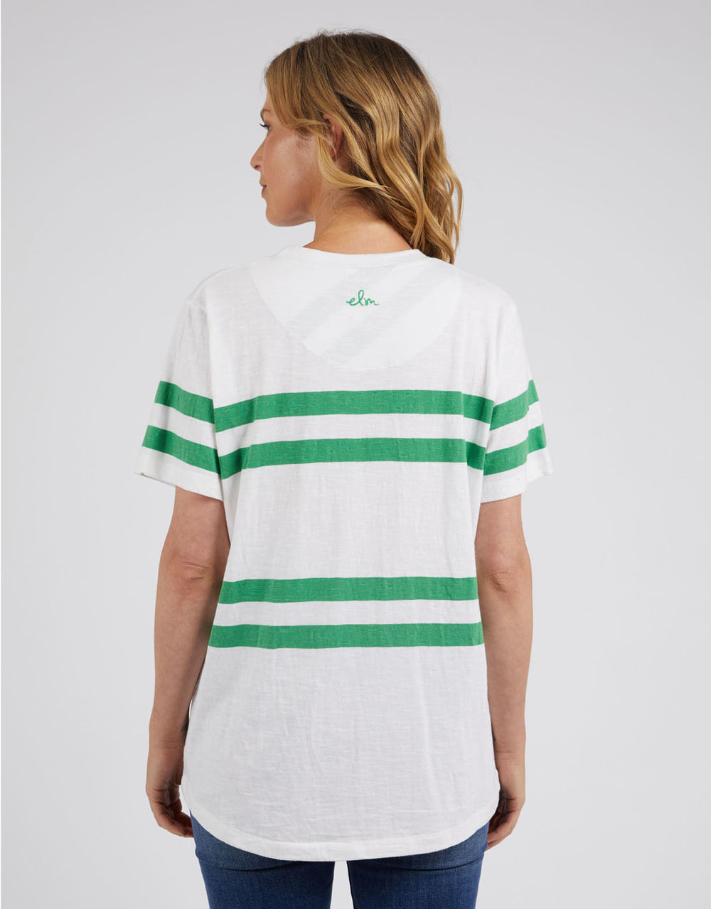 elm-allegra-short-sleeve-tee-white-green-stripe-womens-clothing