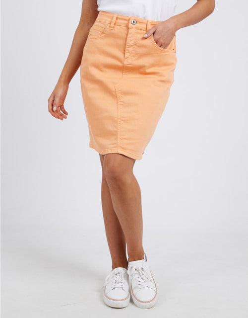 Elm - Belle Denim Skirt - Mango - paulaglazebrook Skirts