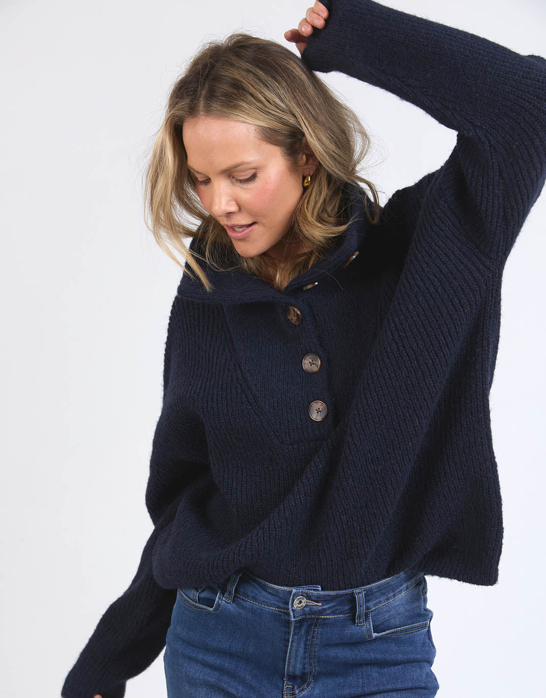 elm-bron-button-knit-navy-womens-clothing