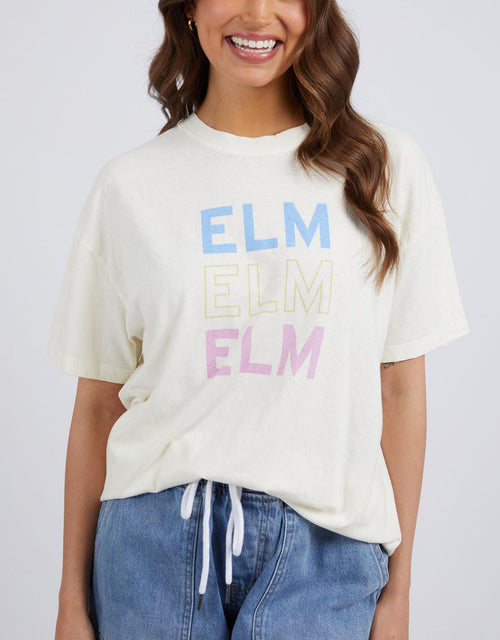 Elm - Elm Block Short Sleeve Tee - Toasted Coconut - paulaglazebrook Tees & Tanks