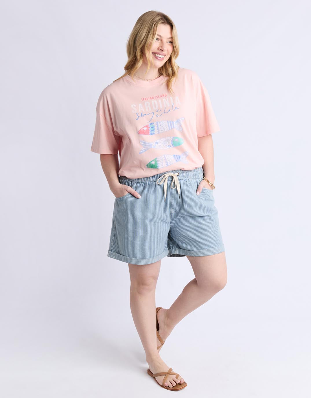 elm-holly-stripe-short-blue-white-stripe-womens-clothing