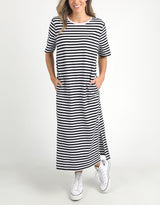 elm-merry-tee-dress-navy-white-stripe-pink-neck-band-womens-clothing