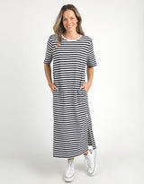 elm-merry-tee-dress-navy-white-stripe-pink-neck-band-womens-clothing