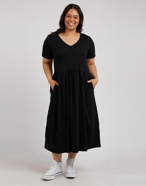 Elm - Mimi Midi Dress - Black - paulaglazebrook Dresses