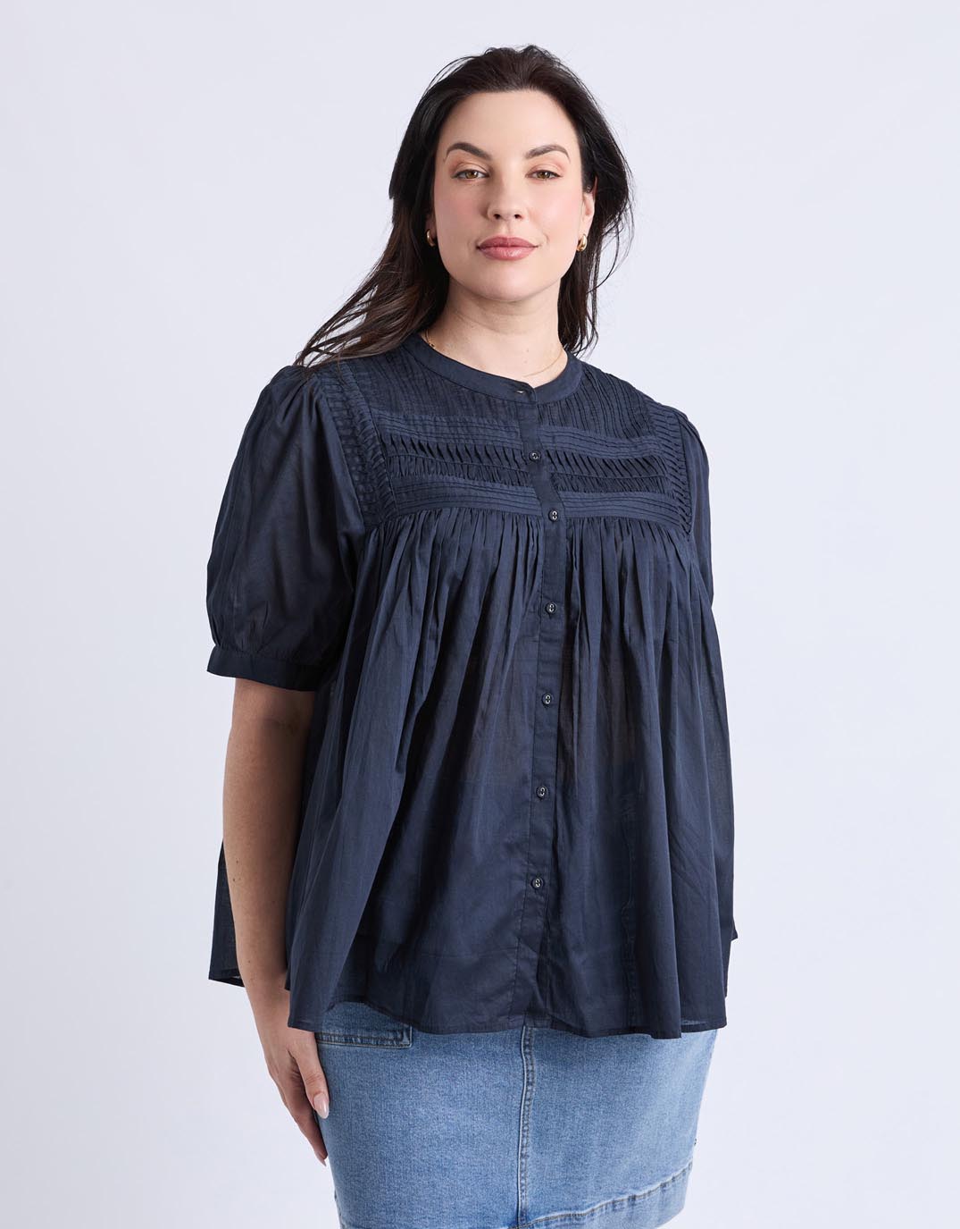 elm-monty-short-sleeve-shirt-navy-womens-clothing