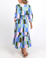 elm-odyssey-midi-dress-blue-green-print-womens-clothing