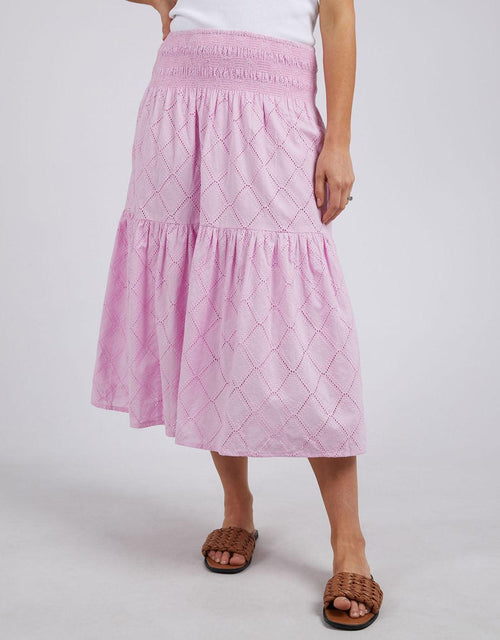 Elm - Ottilie Broderie Skirt - Lilac - paulaglazebrook Skirts