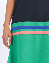 elm-rhea-tee-dress-navy-green-colour-block-womens-clothing