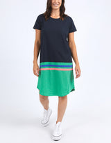 elm-rhea-tee-dress-navy-green-colour-block-womens-clothing