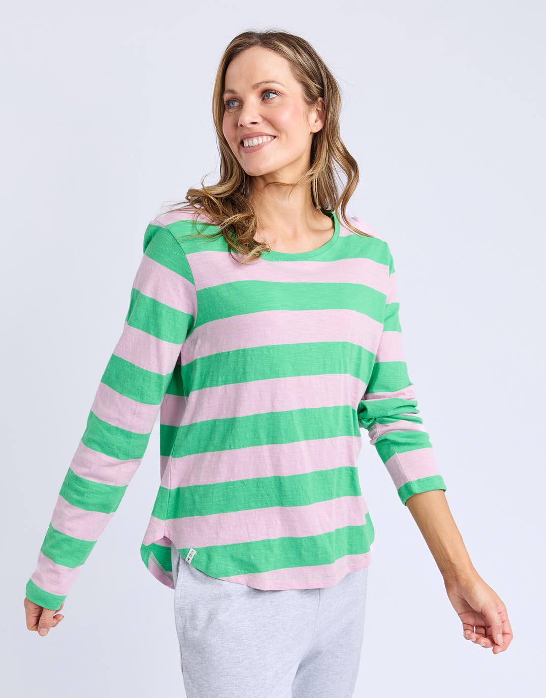 elm-spritz-stripe-long-sleeve-tee-spring-green-dusk-pink-stripe-womens-clothing
