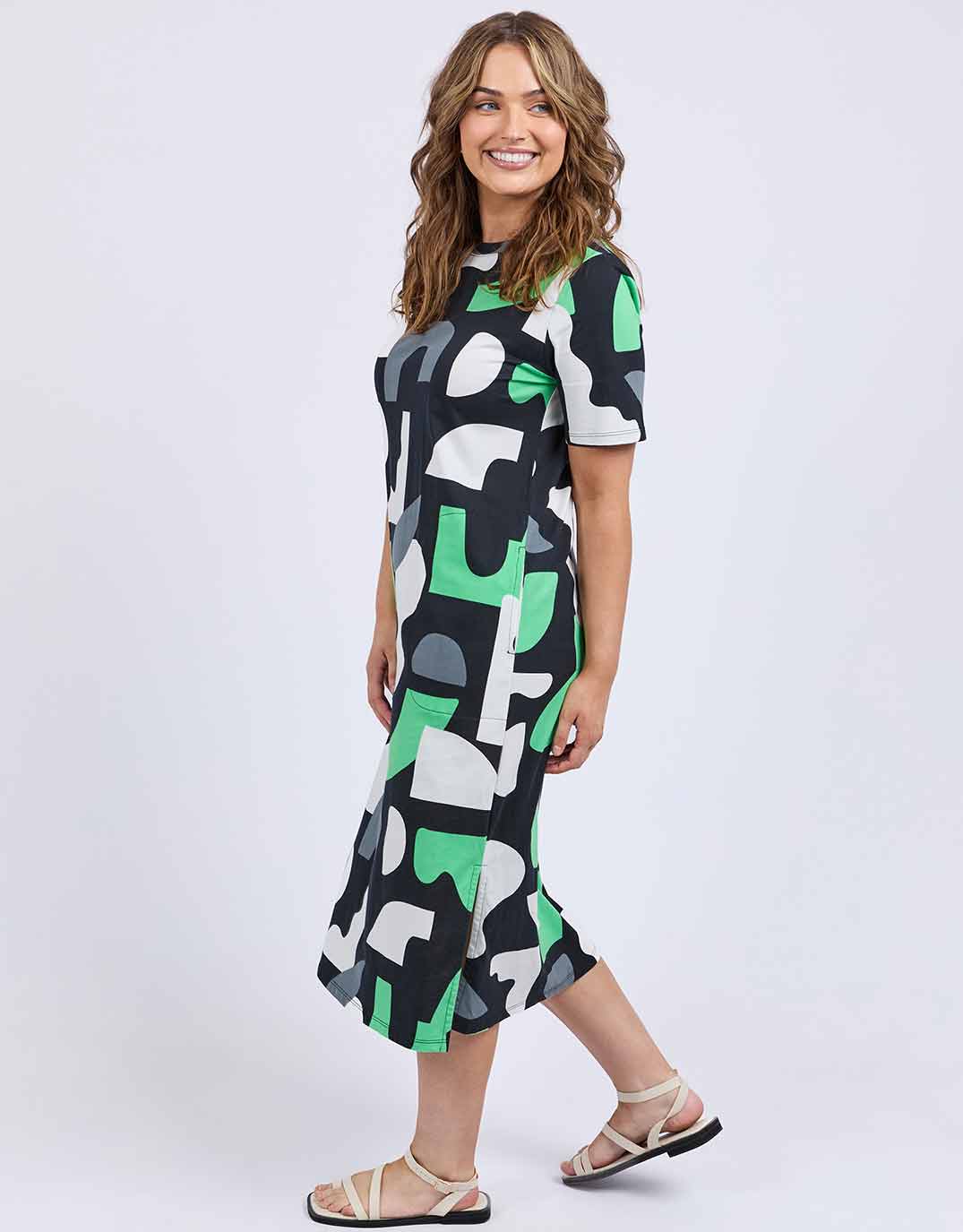 Stijl Dress - Abstract Yardage Print