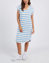 Elm - Sunny Tee Dress - Azure - paulaglazebrook Dresses