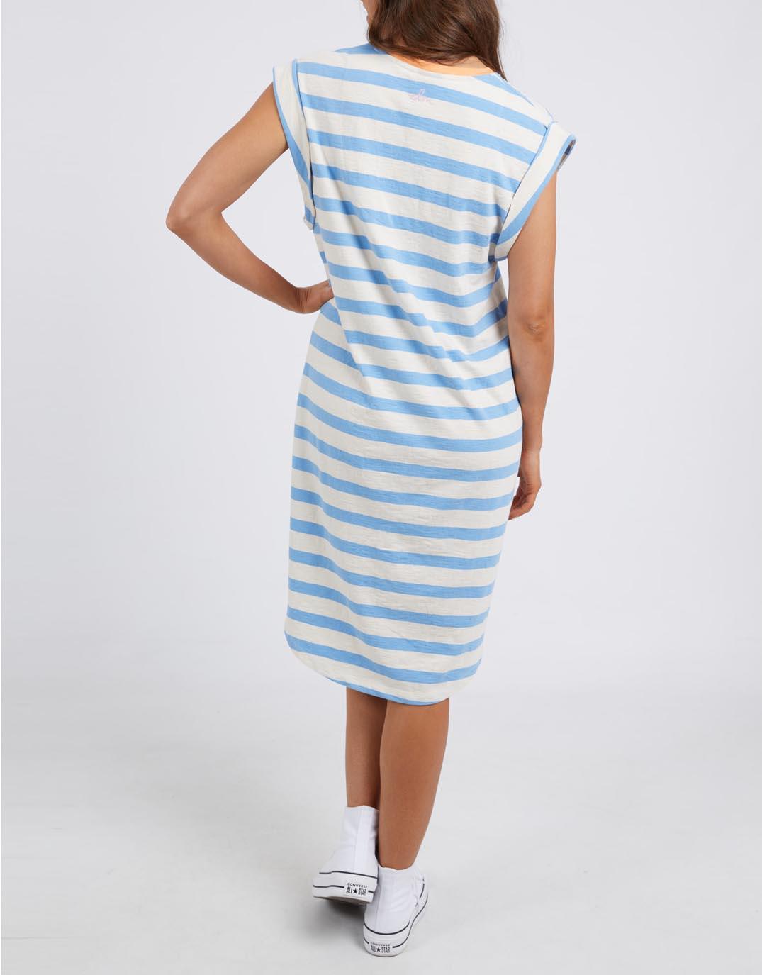 Elm - Sunny Tee Dress - Azure - paulaglazebrook Dresses