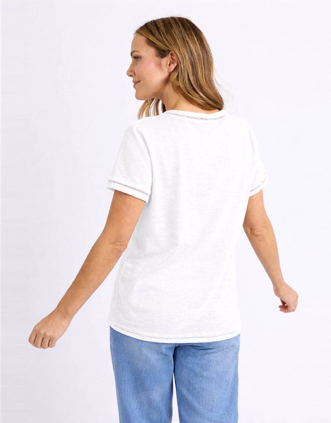 Victoria Short Sleeve Tee - White