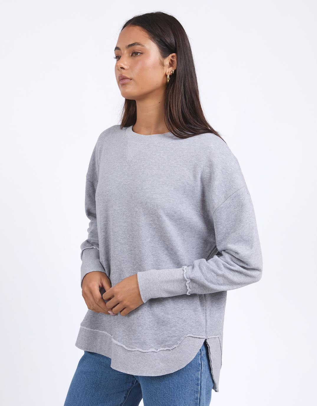 foxwood-delilah-crew-grey-marle-womens-clothing