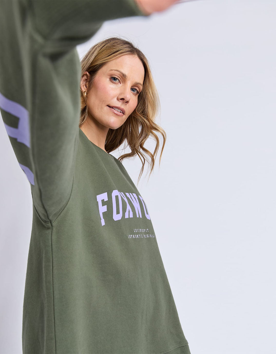 foxwood-interval-crew-khaki-with-lilac-womens-clothing