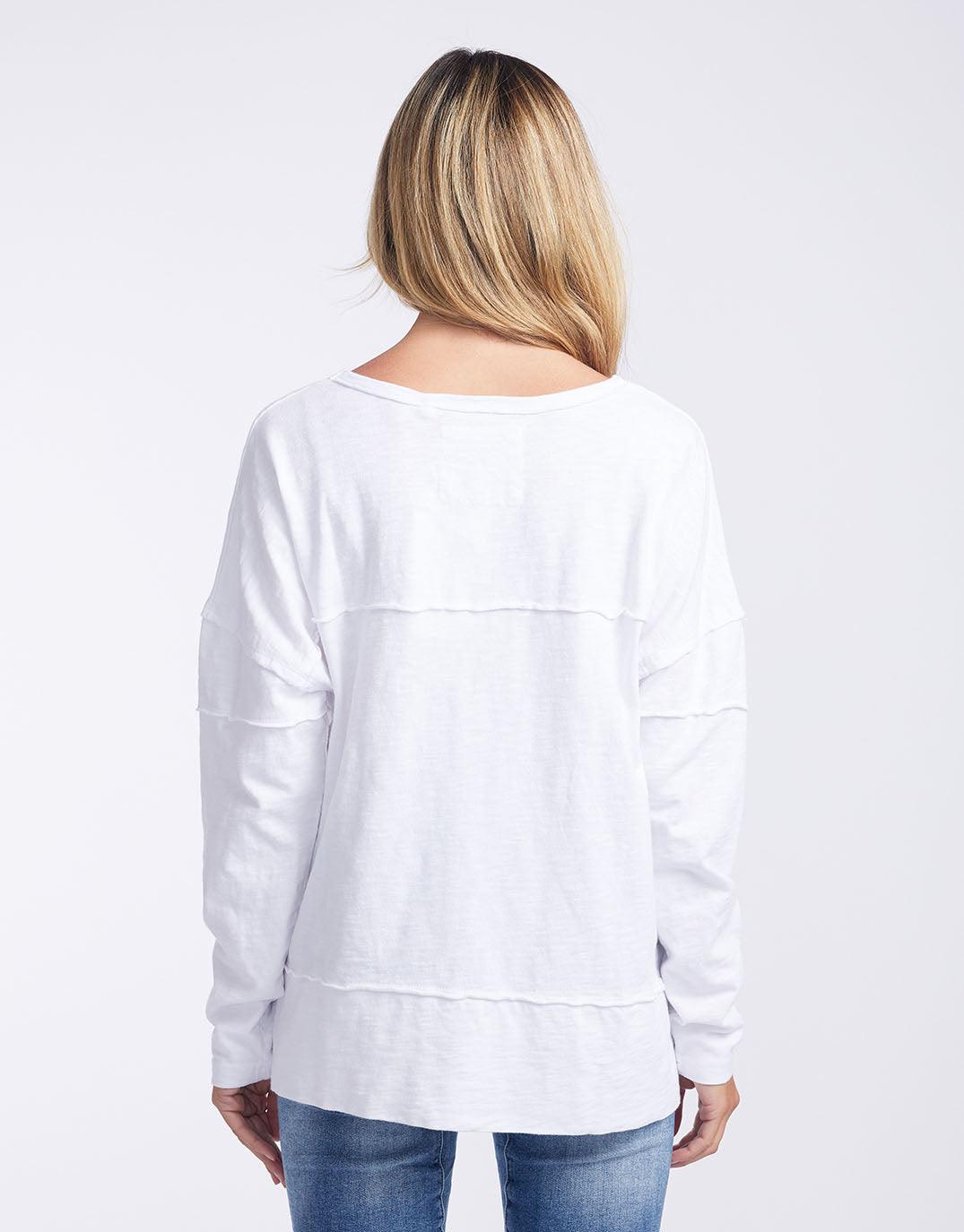 Foxwood - Jayne Throw On Top - White - White & Co Living Jumpers