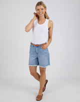 Foxwood - Millie Short - Vintage Blue - White & Co Living Shorts