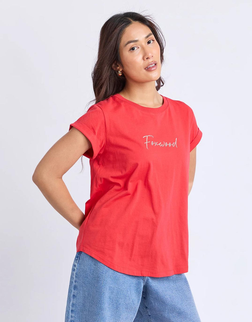 foxwood-signature-contrast-tee-red-womens-clothing