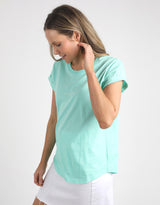 foxwood-signature-tee-neon-mint-womens-clothing