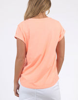 foxwood-signature-tee-neon-peach-womens-clothing