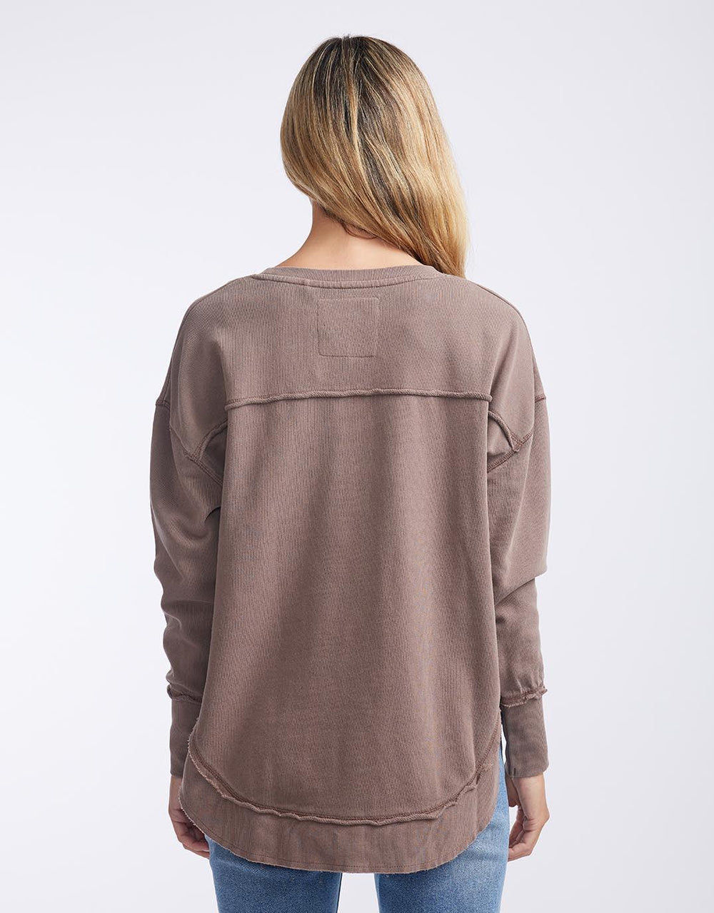 Foxwood - Simplified Crew - Chocolate Brown - paulaglazebrook Jumpers