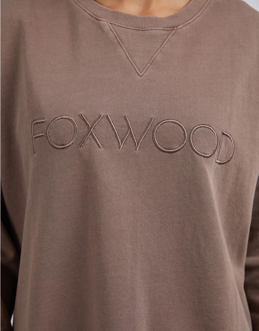 Foxwood - Simplified Crew - Chocolate Brown - paulaglazebrook Jumpers