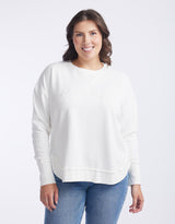 Foxwood - Simplified Crew - Ecru - paulaglazebrook Jumpers