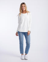 Foxwood - Simplified Crew - Ecru - paulaglazebrook Jumpers