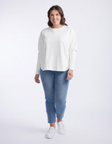 Foxwood - Simplified Crew - Ecru - paulaglazebrook Jumpers