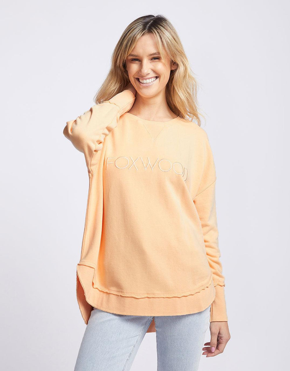 Foxwood - Simplified Crew - Melon - paulaglazebrook Jumpers