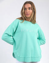 foxwood-simplified-crew-neon-mint-womens-clothing