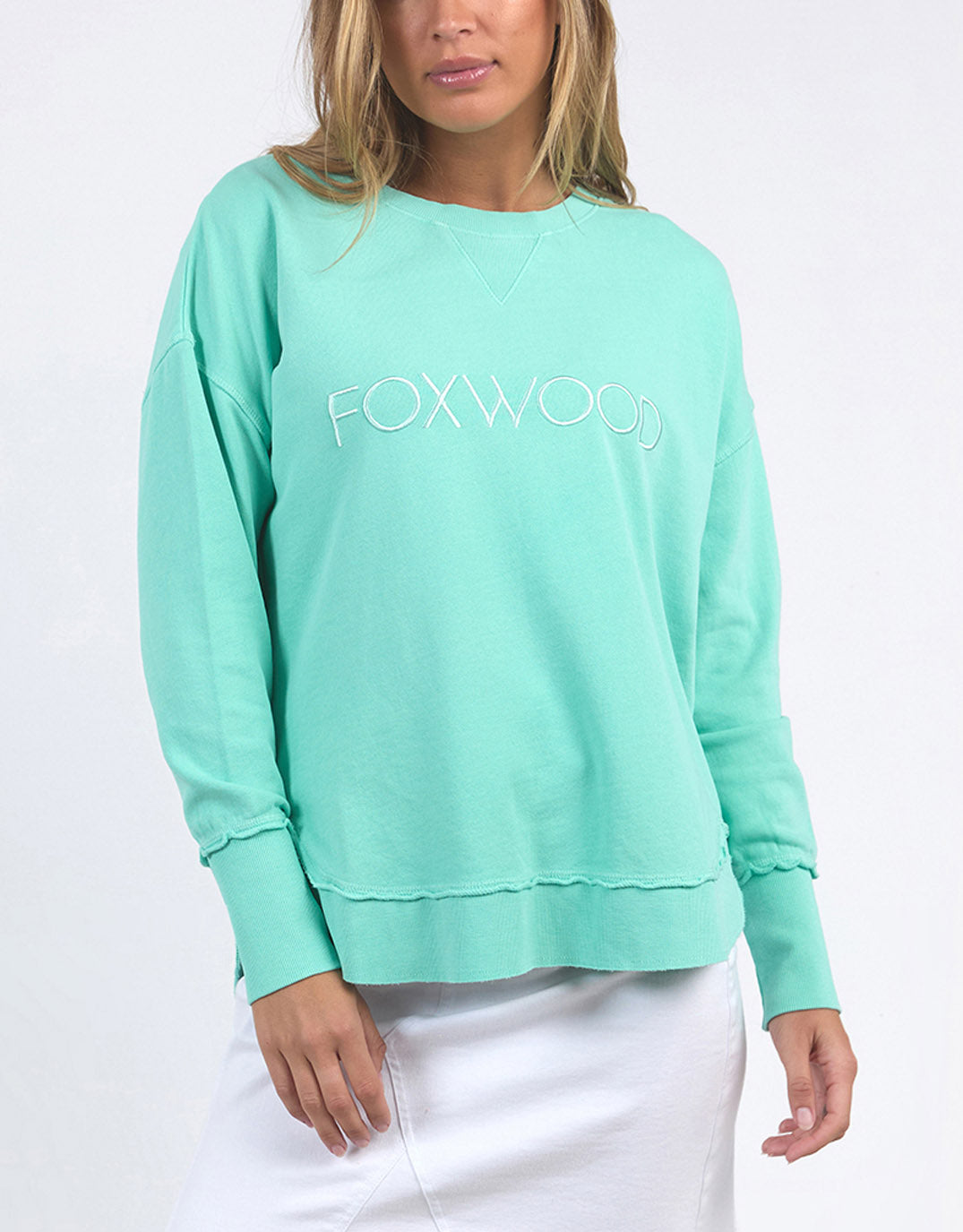 foxwood-simplified-crew-neon-mint-womens-clothing